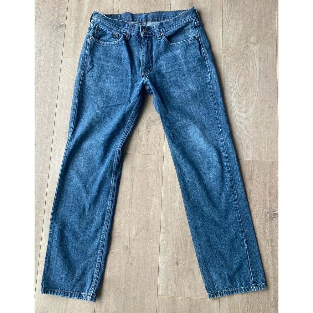 Levi's Men's 514 Straight‎ Low Rise, Med Blue Wash Sz 32/32 100% Cotton